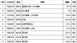 水泥上市企業(yè)高管薪資排行榜出爐！