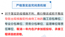 ?住建委：工地出現(xiàn)5人及以上核酸陽性的，取消投標(biāo)資格！